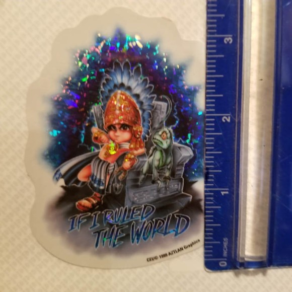 rare '99 CEI Aztlan prism sticker lil Azteca #4 - Picture 6 of 6